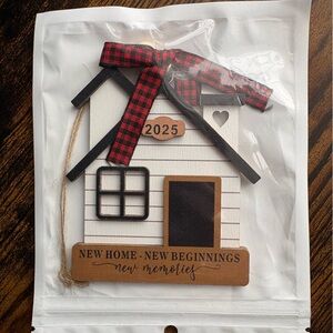 Amazon Black and Red New Home Ornament 2025